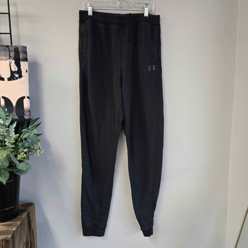Under Armour Youth‎ Boys Rival Fleece Joggers Black Sweatpants Pants Size XL